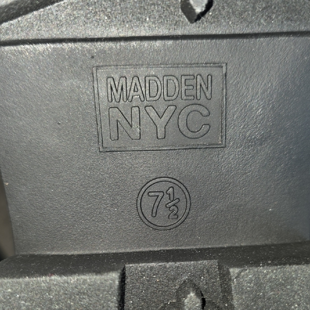 (J46) White and Black Platform Shoes with Chunky Sole Womans Shoes 7.5 - Picture 8 of 10